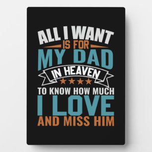 Gifts Dad Alles wat ik wil voor mijn vader Fotoplaat