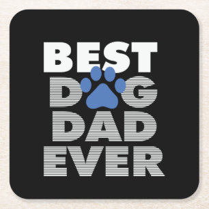 Gifts Dad Beste hond-pap ooit Kartonnen Onderzetters