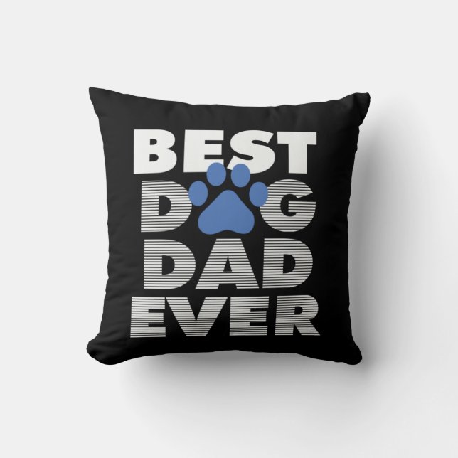 Gifts Dad | Beste hond-pap ooit Kussen (Voorkant)