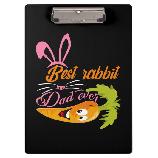 Gifts Dad | Beste konijnenvader ooit Klembord (Voorkant)