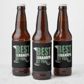 Gifts Dad | Beste opa op verar Bier Etiket (Flessen)