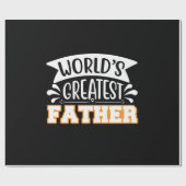 Gifts Dad | De grootste vader ter wereld Cadeaupapier (Vlak)