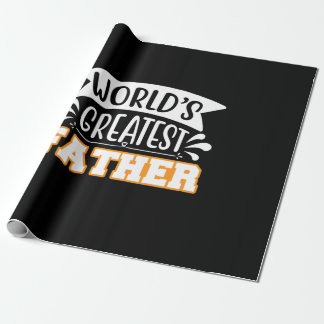 Gifts Dad | De grootste vader ter wereld Cadeaupapier
