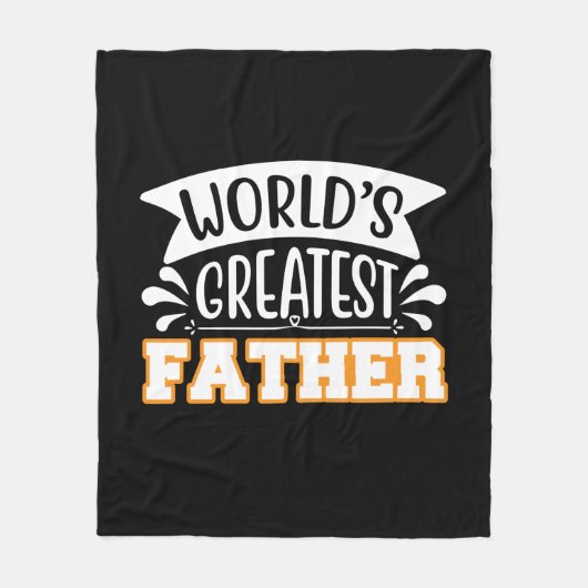 Gifts Dad | De grootste vader ter wereld Fleece Deken (Voorkant)