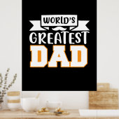 Gifts Dad | De grootste vader ter wereld Poster (Keuken)