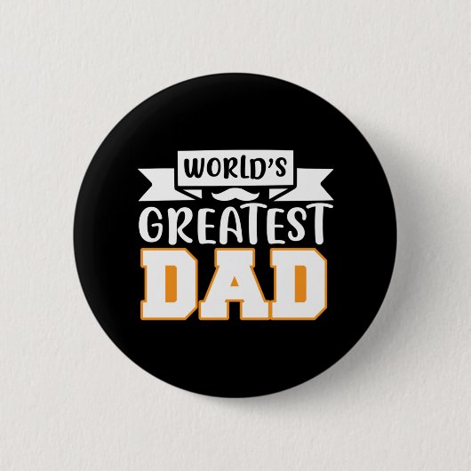Gifts Dad | De grootste vader ter wereld Ronde Button 5,7 Cm (Voorkant)