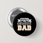 Gifts Dad | De grootste vader ter wereld Ronde Button 5,7 Cm (Voorkant /achterkant)