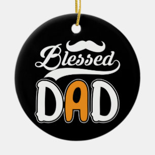 Gifts Dad Gezegende vader Keramisch Ornament