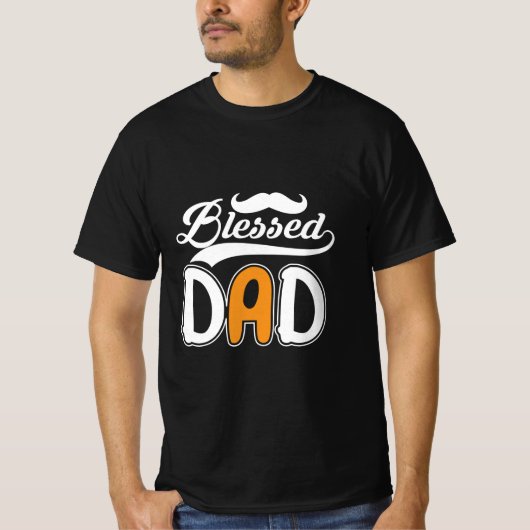 Gifts Dad | Gezegende vader T-shirt (Voorkant)