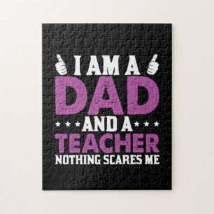 Gifts Dad Ik ben vader en leraar Legpuzzel