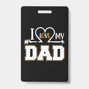 Gifts Dad Ik hou van mijn vader Badge