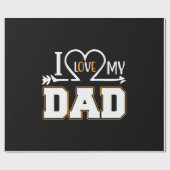 Gifts Dad | Ik hou van mijn vader Cadeaupapier (Vlak)
