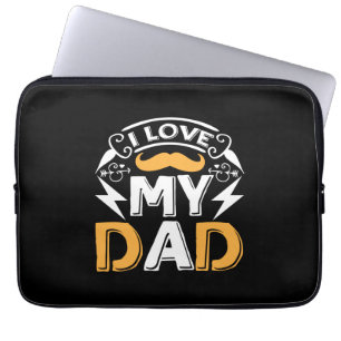 Gifts Dad Ik hou van mijn vader Laptop Sleeve