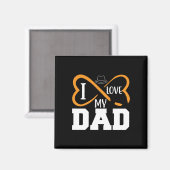 Gifts Dad | Ik hou van mijn vader Magneet (Voorkant / Achterkant)