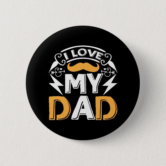 Gifts Dad | Ik hou van mijn vader Ronde Button 5,7 Cm (Voorkant)