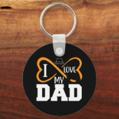 Gifts Dad | Ik hou van mijn vader Sleutelhanger (Voorkant)