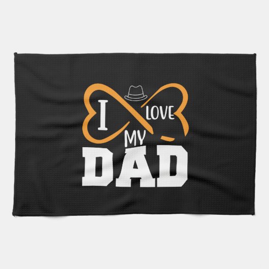 Gifts Dad | Ik hou van mijn vader Theedoek (Horizontaal)