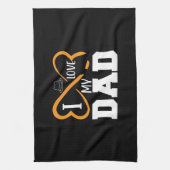 Gifts Dad | Ik hou van mijn vader Theedoek (Verticaal)