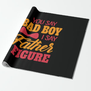Gifts Dad Ik zeg vaderfiguur Cadeaupapier