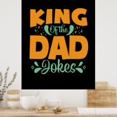 Gifts Dad | Koning van de vader Poster (Keuken)