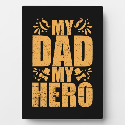 Gifts Dad | Mijn vader Mijn Hero Fotoplaat (voorkant)
