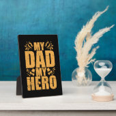 Gifts Dad | Mijn vader Mijn Hero Fotoplaat (Zijkant)