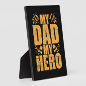 Gifts Dad | Mijn vader Mijn Hero Fotoplaat (Zijkant)