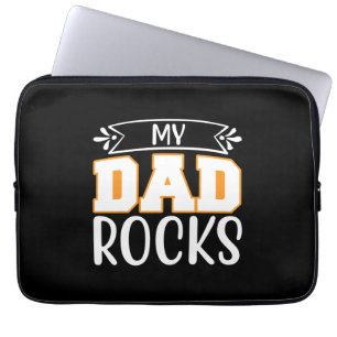 Gifts Dad Mijn vader Rocks Laptop Sleeve