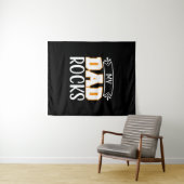 Gifts Dad | Mijn vader Rocks Wandkleed (In Situ (horizontaal))
