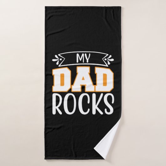 Gifts Dad | My Dad Rocks Badhanddoek (Badhanddoek)