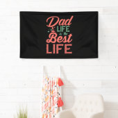 Gifts Dad | Pap-leven is het beste leven Spandoek (Insitu)