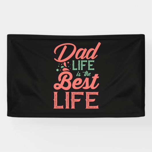 Gifts Dad | Pap-leven is het beste leven Spandoek (Horizontaal)