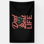 Gifts Dad | Pap-leven is het beste leven Spandoek (Verticaal)