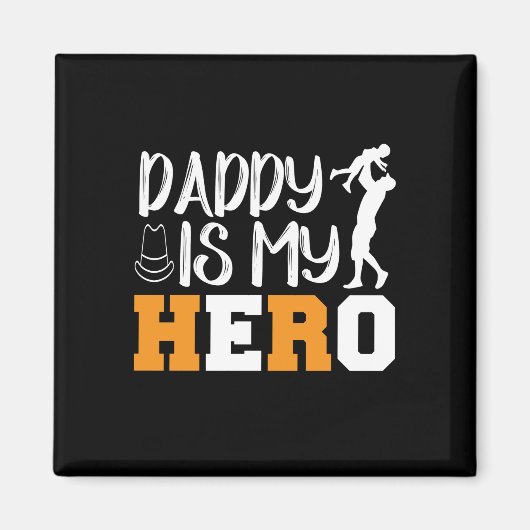 Gifts Dad | Papa is mijn Hero Magneet (Voorkant)