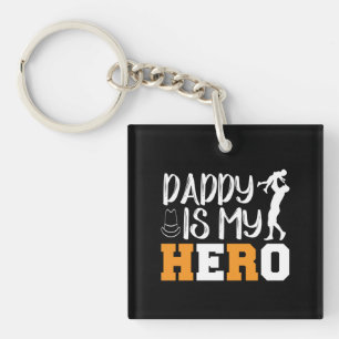 Gifts Dad Papa is mijn Hero Sleutelhanger