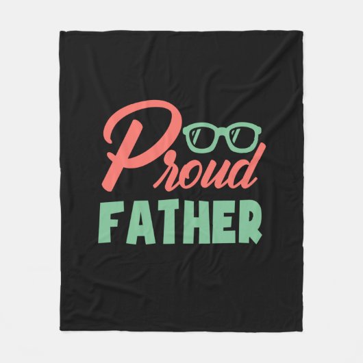 Gifts Dad | Proud Father Fleece Deken (Voorkant)