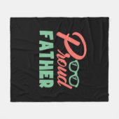 Gifts Dad | Proud Father Fleece Deken (Voorkant (Horizontaal))