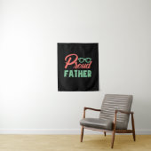 Gifts Dad | Proud Father Wandkleed (In situ)