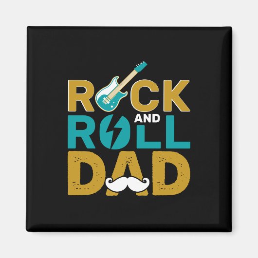 Gifts Dad | Rock- en Rollpap Magneet (Voorkant)