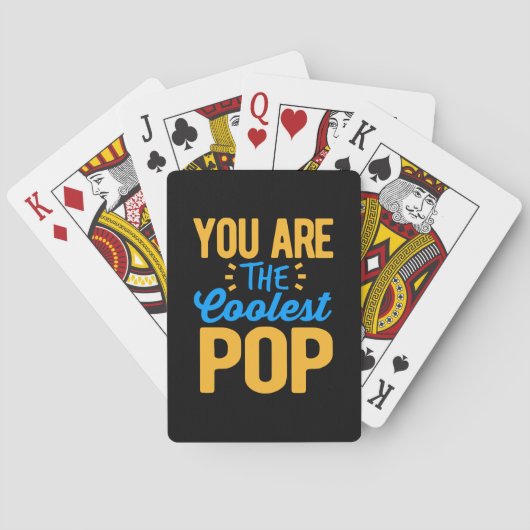 Gifts Dad | U bent de oudste krant Pokerkaarten (Achterkant)