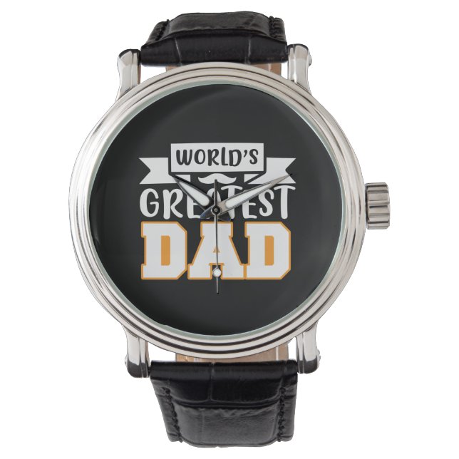 Gifts Dad | World's Greatest Dad Horloge (Voorkant)