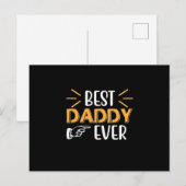 Gifts Father | Best Daddy Ever Briefkaart (Voorkant / Achterkant)