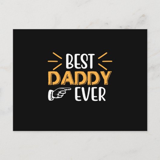 Gifts Father | Best Daddy Ever Briefkaart (Voorkant)