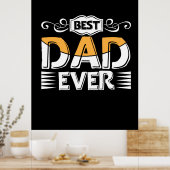 Gifts Father | Beste vader ooit Poster (Keuken)