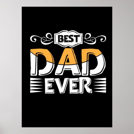 Gifts Father | Beste vader ooit Poster (Voorkant)