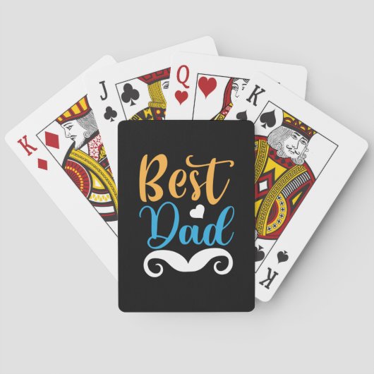 Gifts Father | Beste vader Pokerkaarten (Achterkant)
