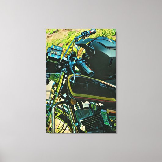 Gifts for a motorcycle rider canvas afdruk (Voorkant)