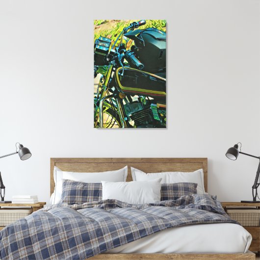 Gifts for a motorcycle rider canvas afdruk (Insitu (Slaapkamer))