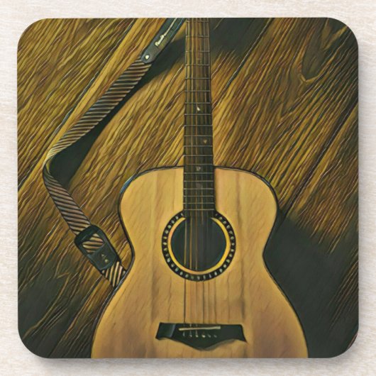 Gifts for a musician guitarist bier onderzetter (Voorkant)