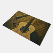 Gifts for a musician guitarist deurmat (Schuin)